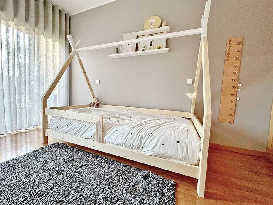 Cama Tipi Com e Sem Grades para Criança (Montessori)