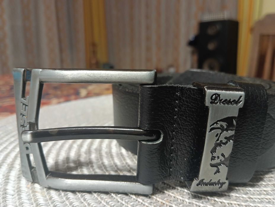 брендовый ремень DIESEL=132см натуральная кожа качество