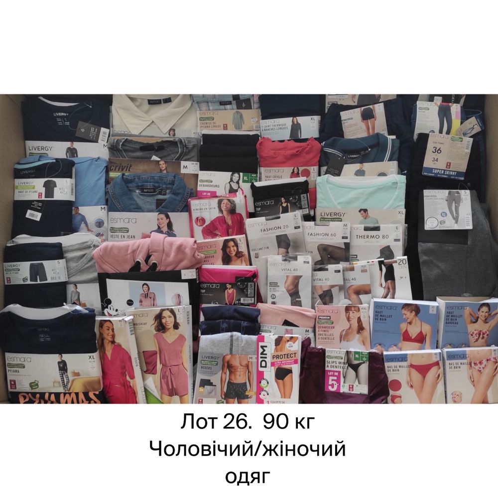 Опт Лоти одяг з Європи Lidl