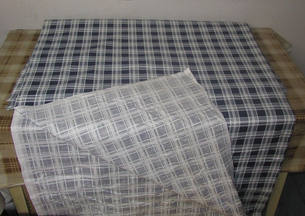 Tkanina bawełniana 100% - kratka 150 cm kieszeniówka, prześcieradło.