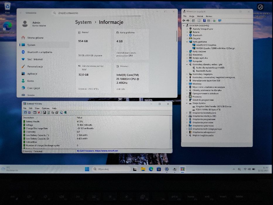 Dell Precision 5550  i9-10885H/32GB/1TB SSD/IPS FHD+/ T2000 Max-Q/