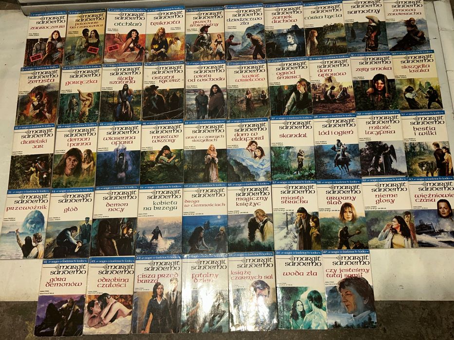 Saga o Ludziach Lodu Sandemo - KOMPLET - 47 sztuk !