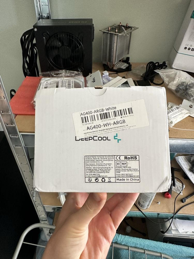 Choodzenie procesora białe RGB Deepcool ag400