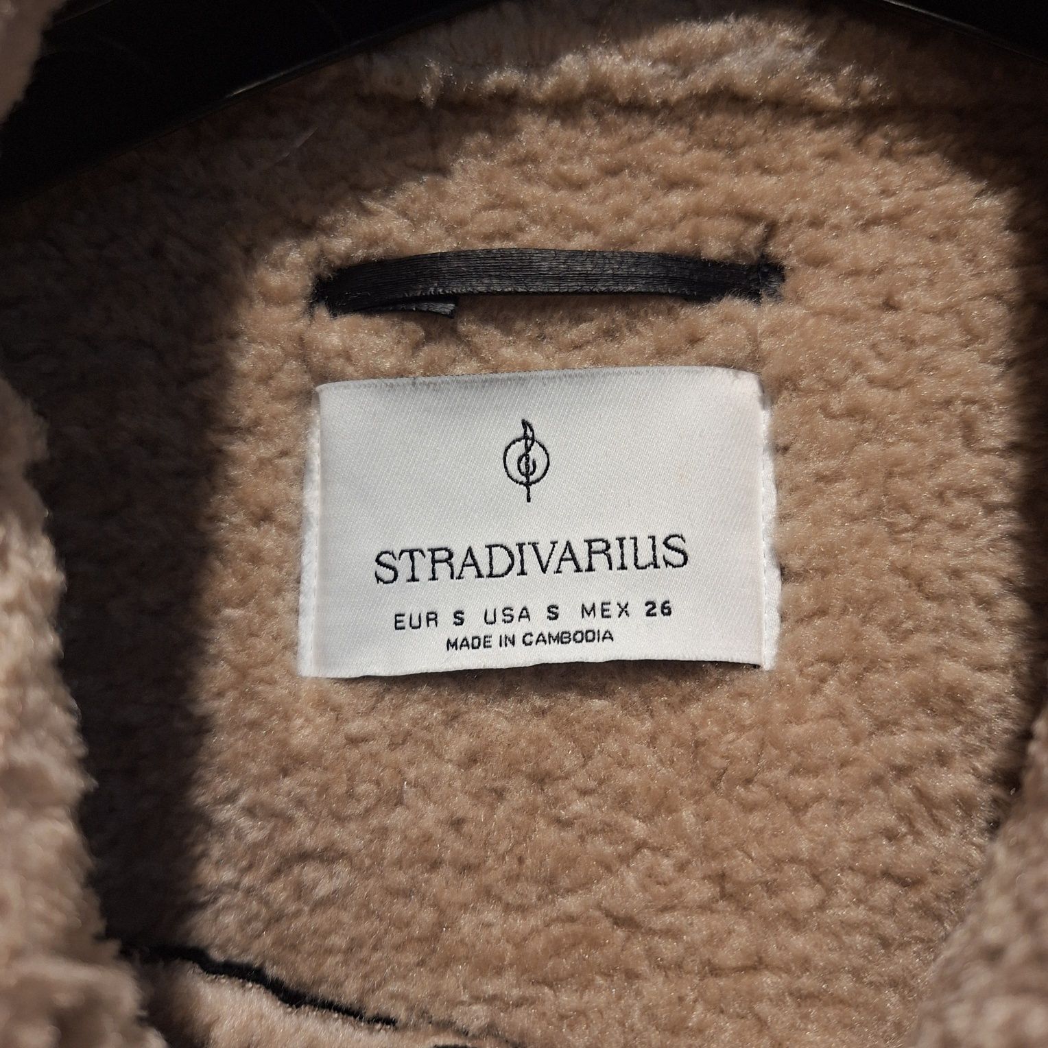 Kurtka zimowa Biker oversize z podszewką Stradivarius