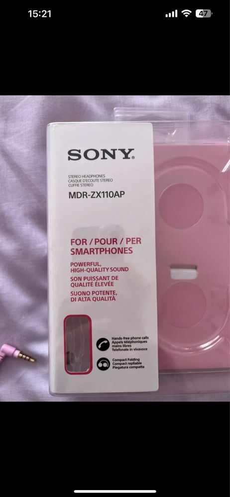 Headphones Sony Rosa
