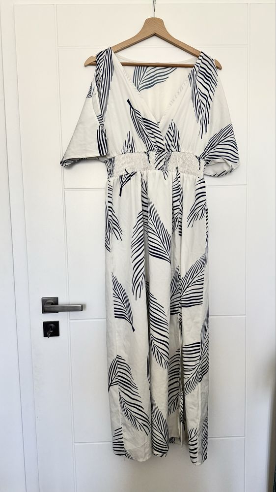 Letnia sukienka, kopertowy dekolt, boho