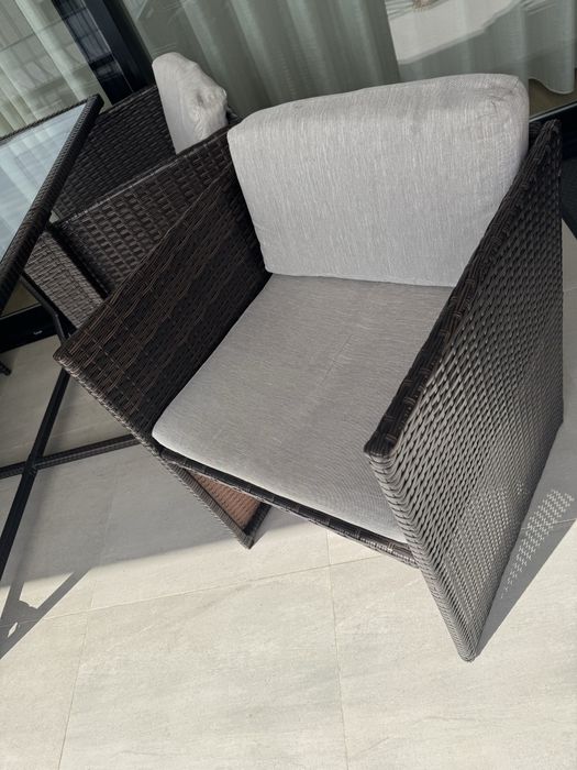 Conjunto de jardim de rattan