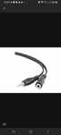 Gembird 1.5 m, 3.5mm/3.5mm, M/F kabel audio 1,5 m Czarny
