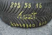 Opony Goodyear 205/55R16 91H 6,5mm Całoroczna 2szt. 2019r.