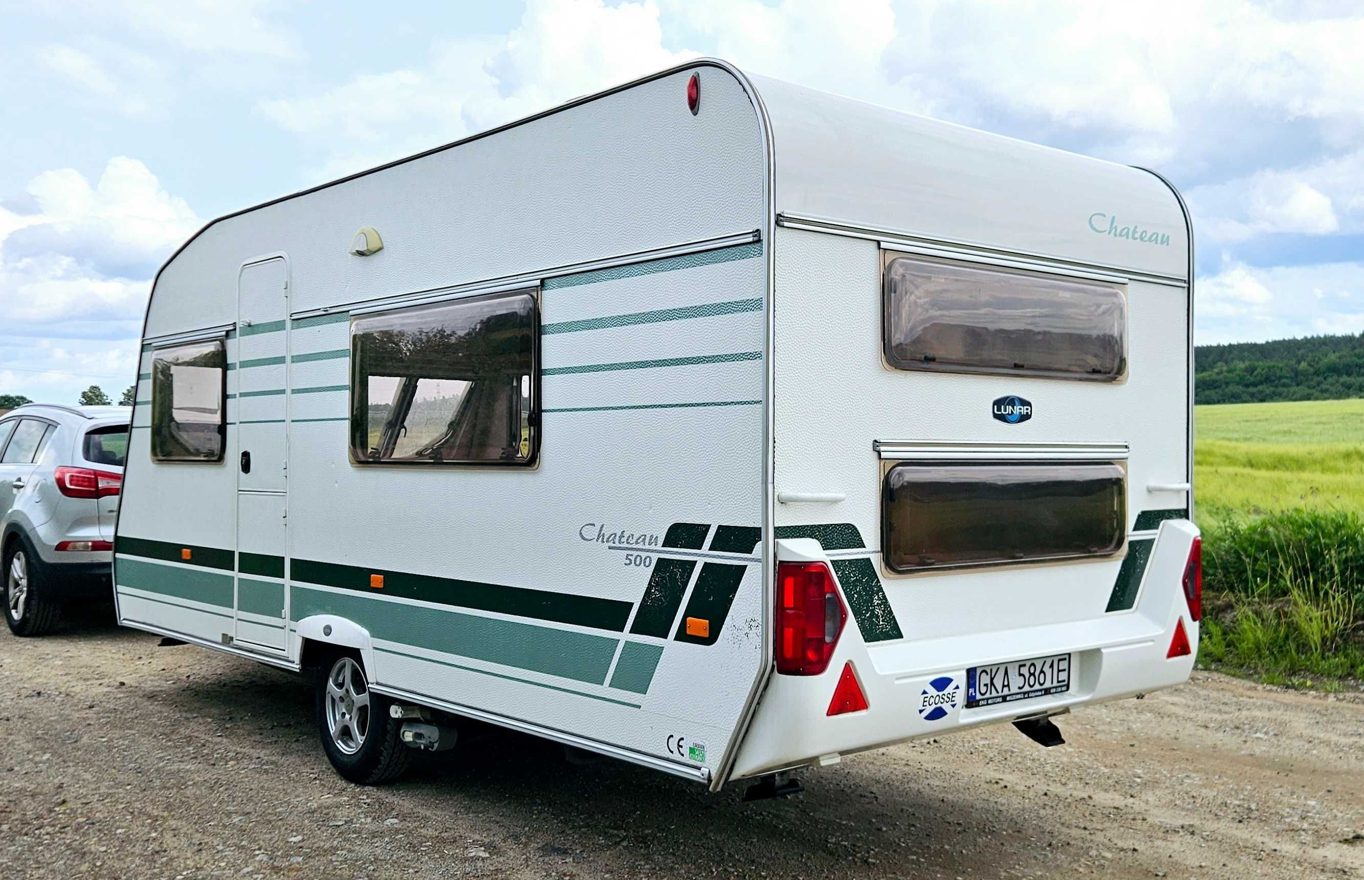 Chateau LUNAR 500 JAK NOWA Mover Przedsionek DMC 1350kg lóżko pietrowe