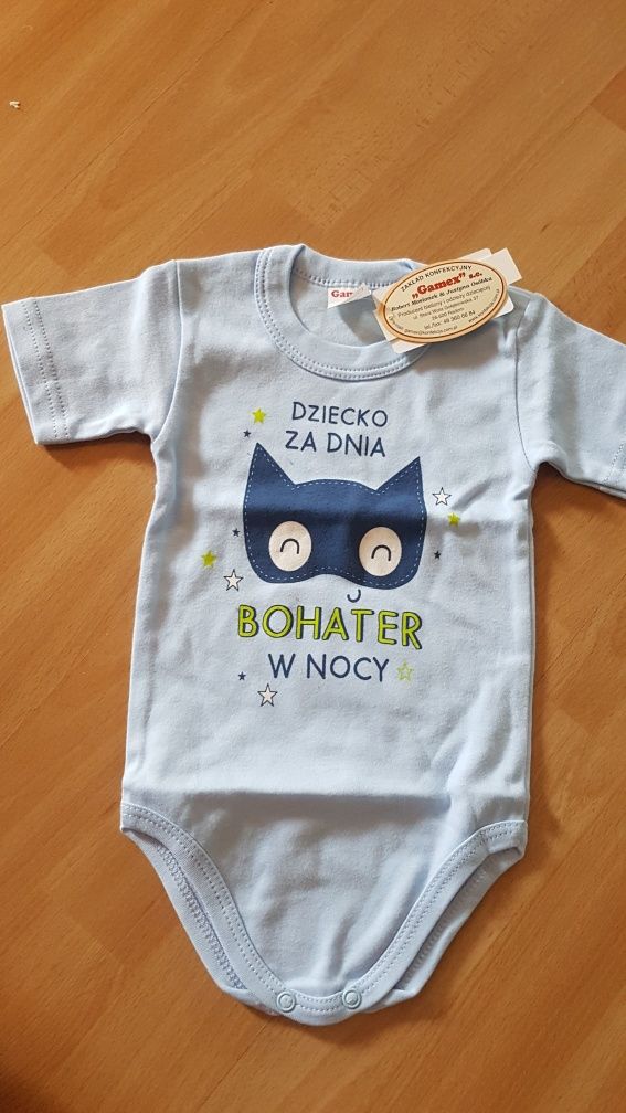 Body z krotkim rękawem, firmy  Gamex. Rozm.80.
