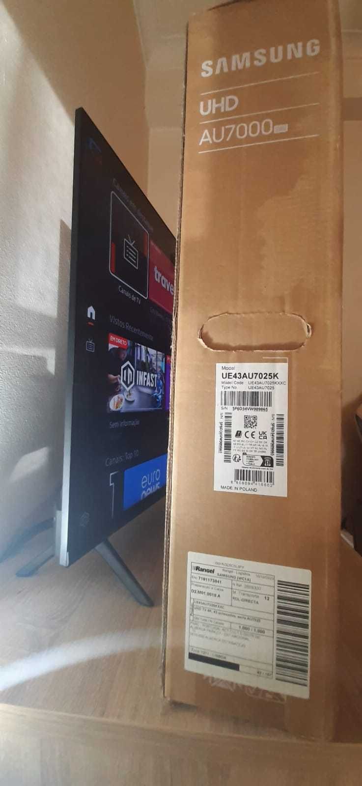 Samsung Smart TV 43" 4K UE43AU7025  (Excelente Estado)