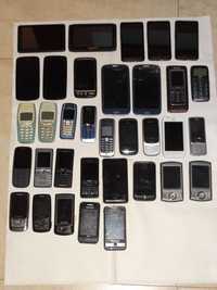 Telefony do naprawy/na części Nokia, Samsung, HTC i inne Zestaw 34 szt
