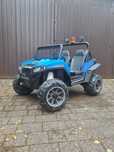 Peg Perego Polaris Ranger Rzr 900 12V niebiesko szary. Jeap elektryczn