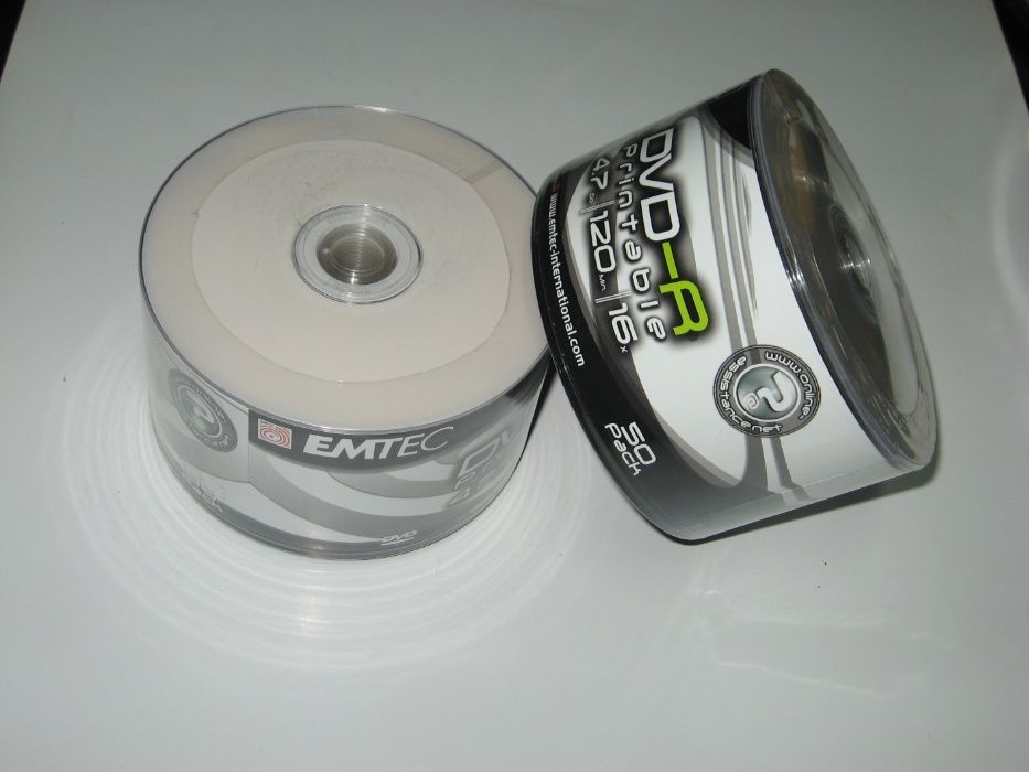 EMTEC 50 дисков DVD-R принтабельные.