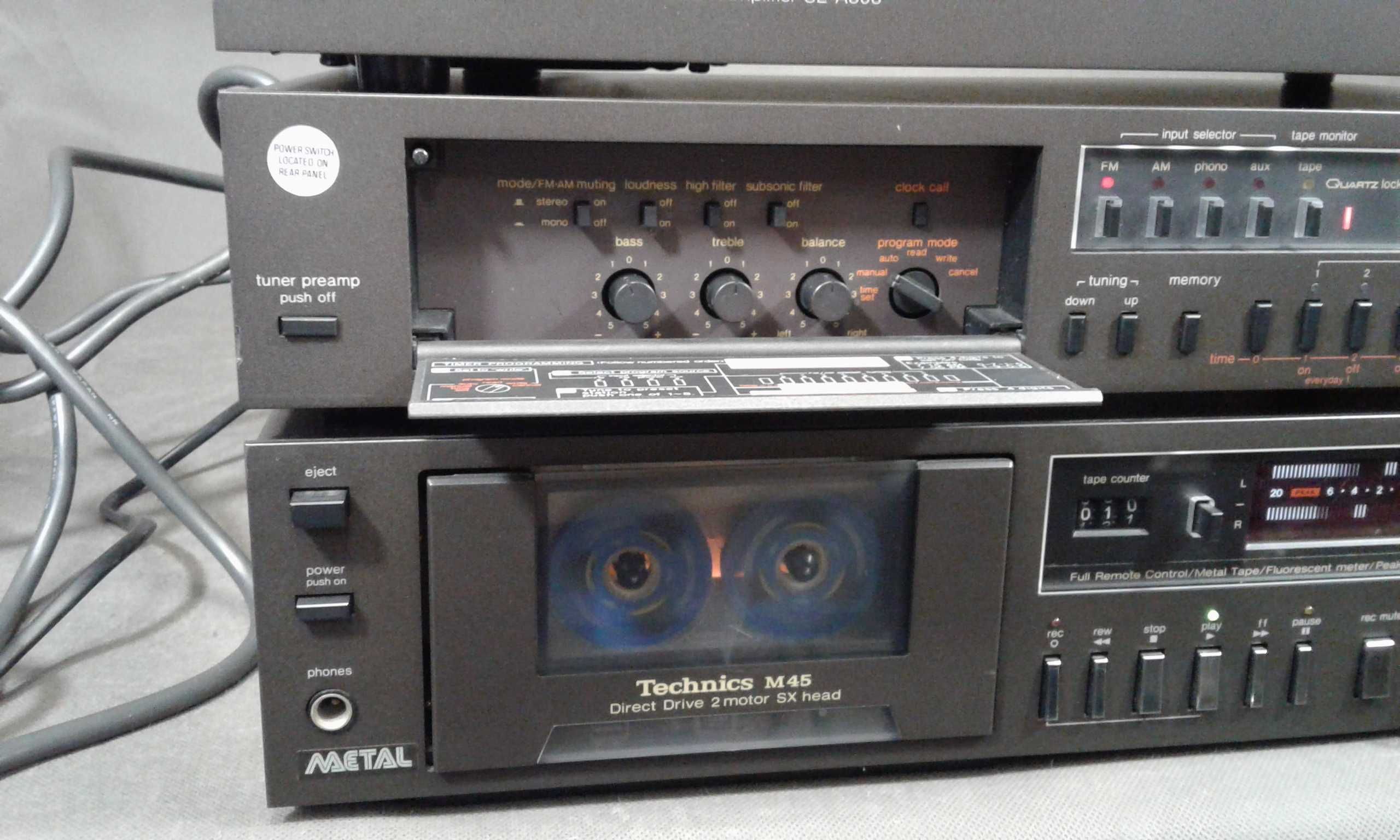 TECHNICS SE-A808,zestaw stereo,pilot