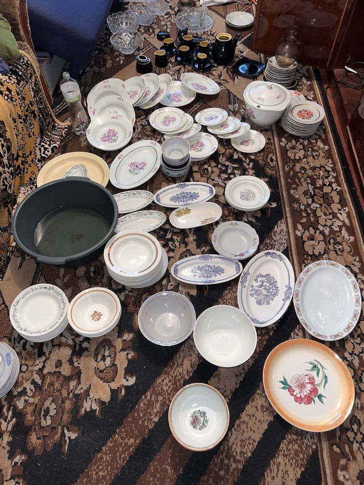 Продам всё что на фото Посуда СССР хрусталь сервиз