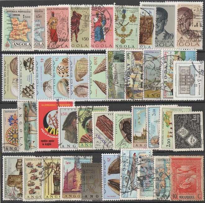 Filatelia: lote 139 selos mundiais, novos e usados