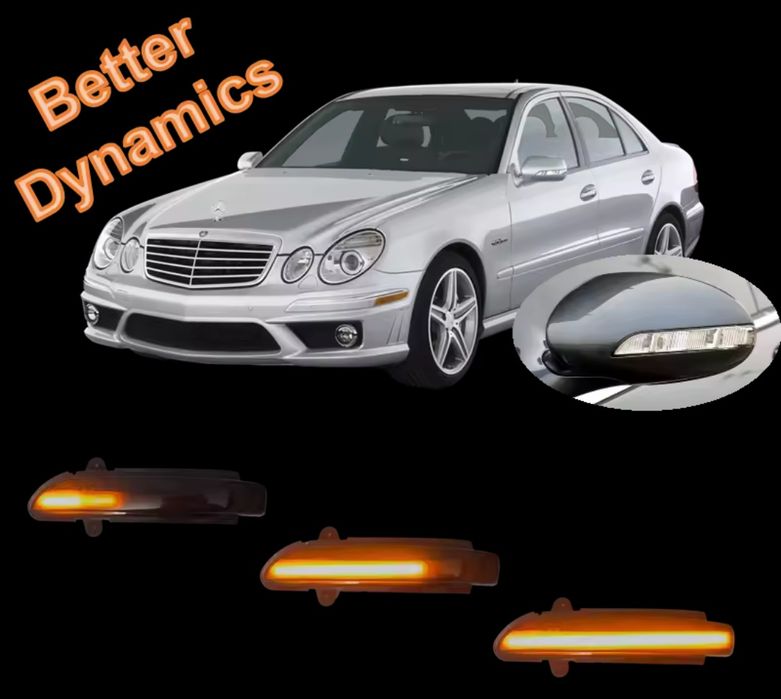 Динамічні Led повторювачі поворотів Mercedes w212 w221 w176 w204 w246