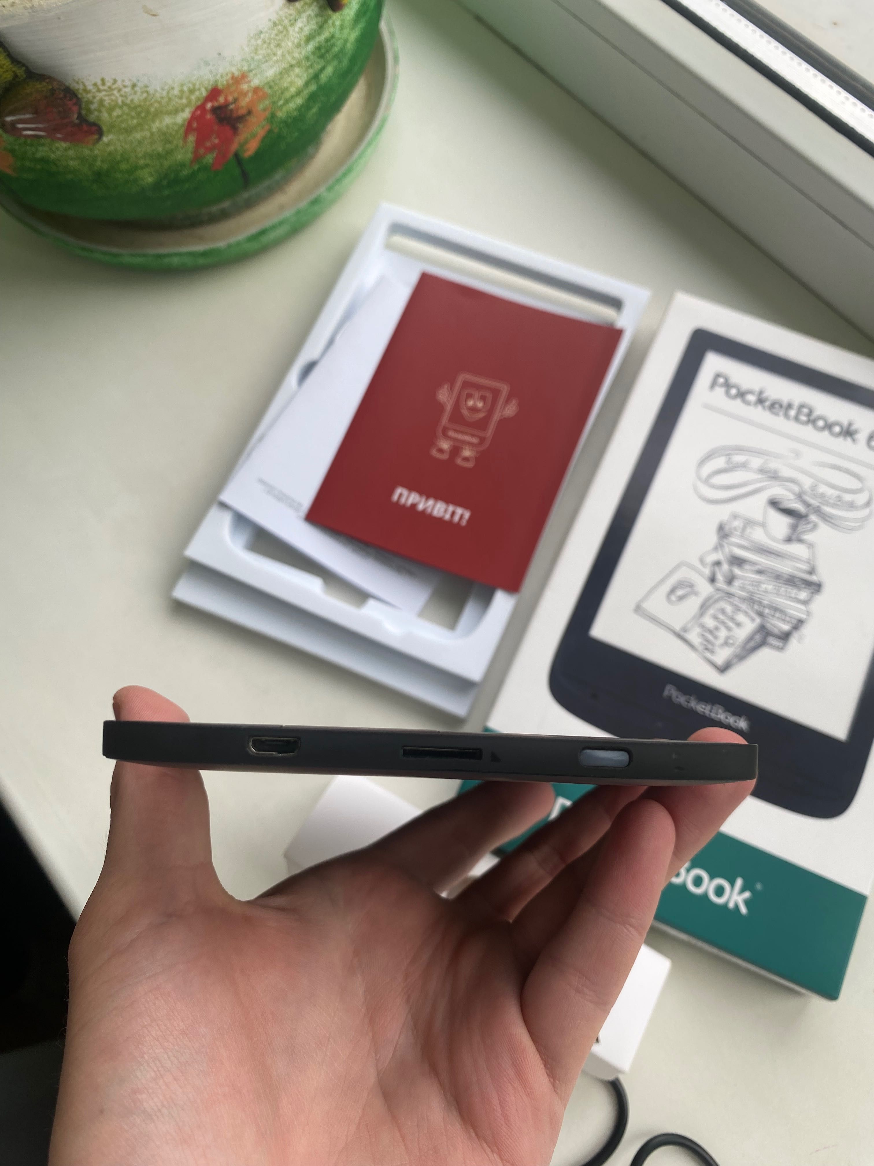 Електронна книжка PocketBook 628 Wi-Fi 6ʼʼдюймів сенсор підсвітка нова