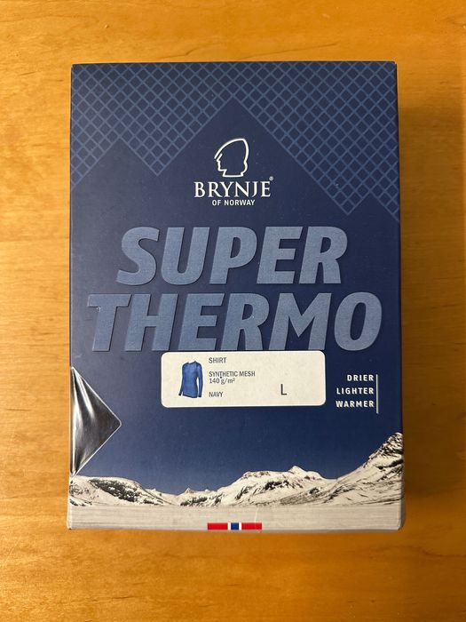 Brynje Super Thermo L granatowe z wkładkami naramiennymi