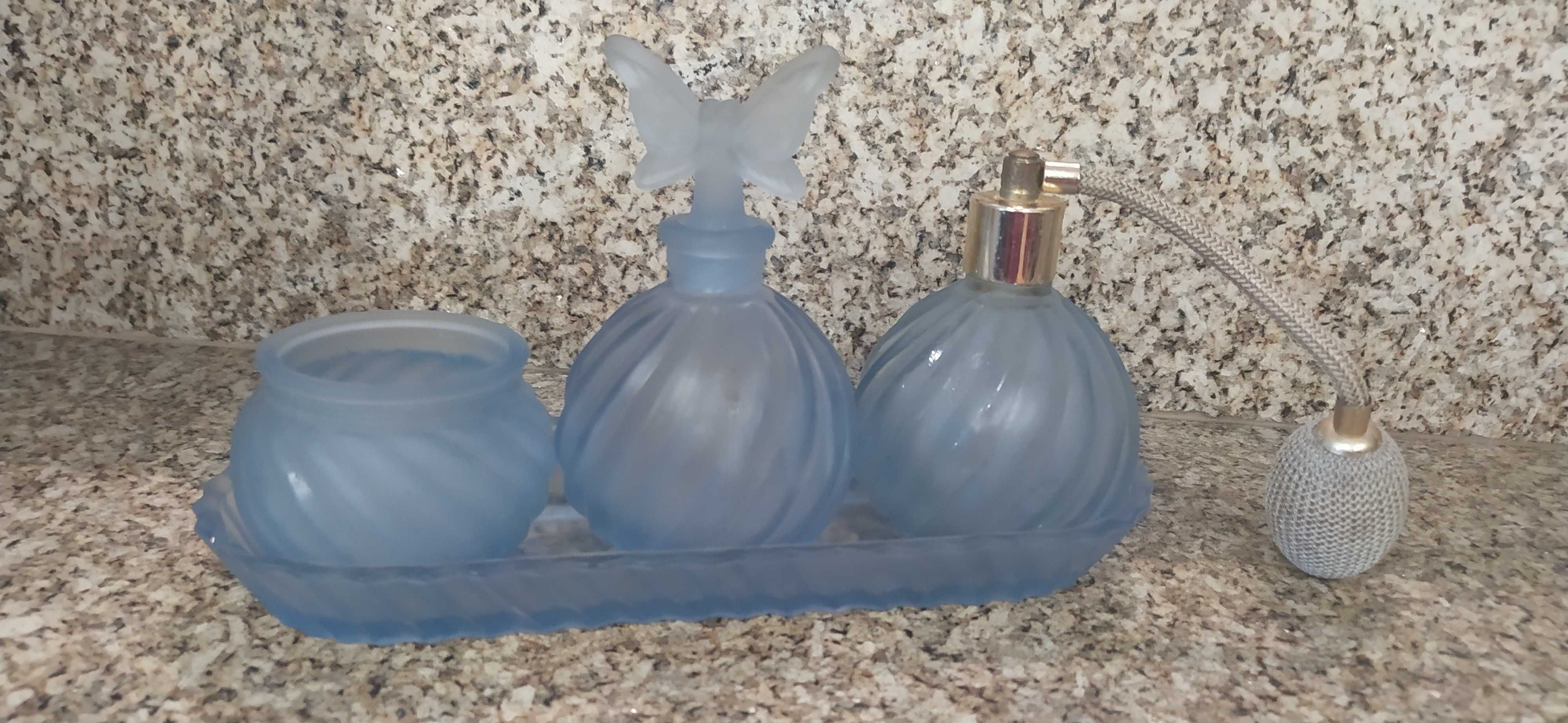 Conjunto de 3 frascos para perfumes