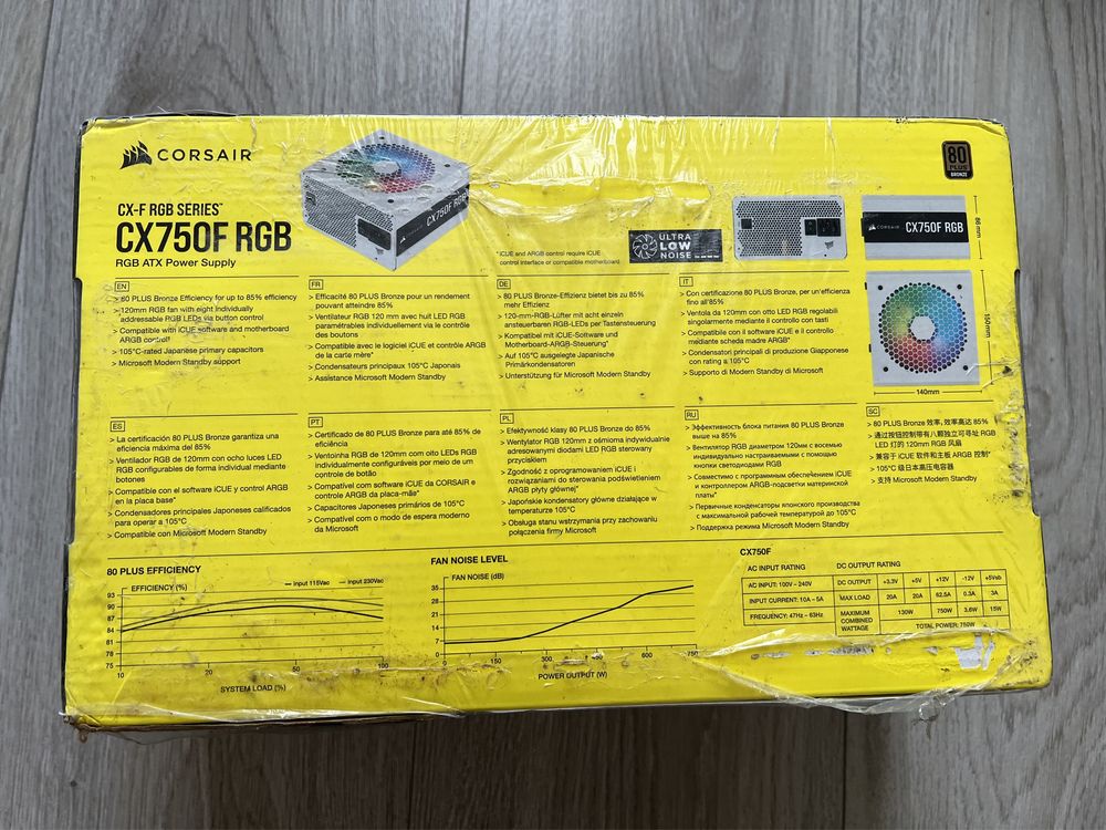 Блок живлення Corsair CX750F RGB WHITE
