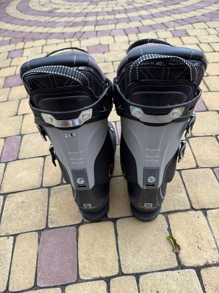 Черевики гірськолижні Salomon X PRO  чорний/сірий Розмір 27.5
