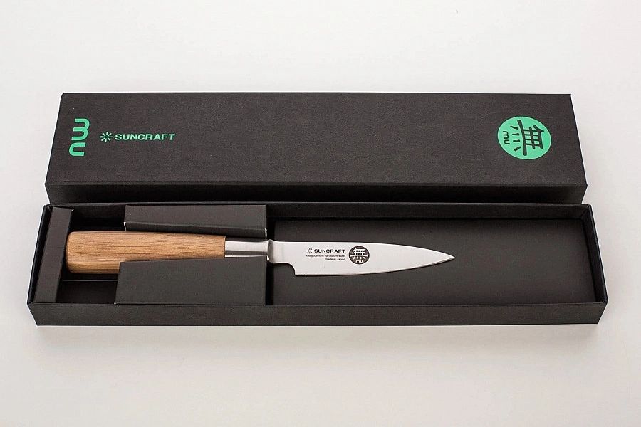 Zestaw noży Suncraft MU Bamboo z blokiem: [MU-SET]