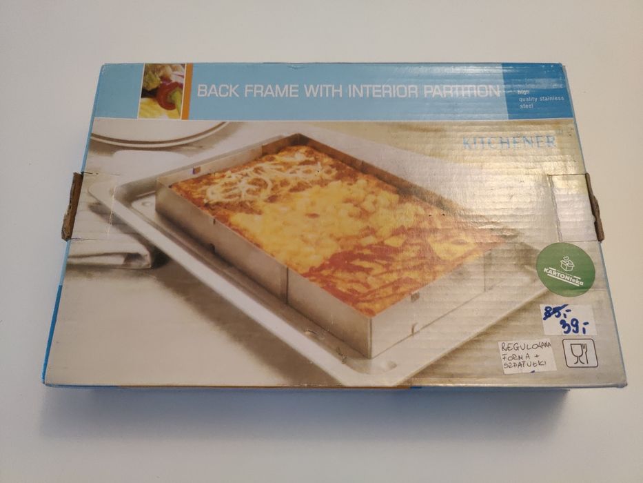 Regulowana foremka do pieczenia/zapiekania plus akcesoria