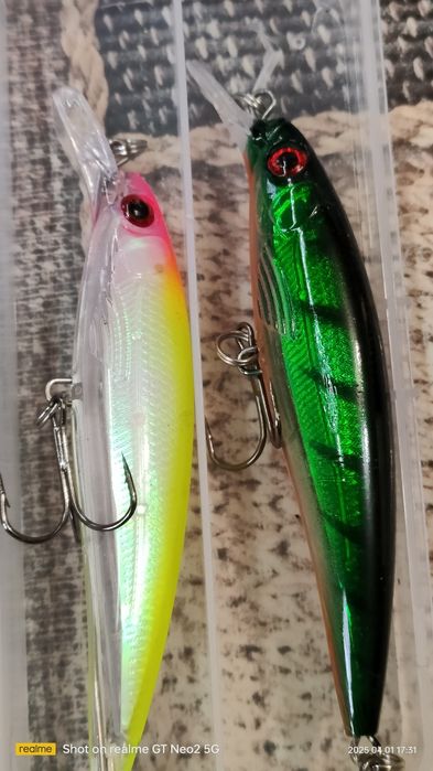 Воблеры 3D новые 2025 года,неоновый хвост.