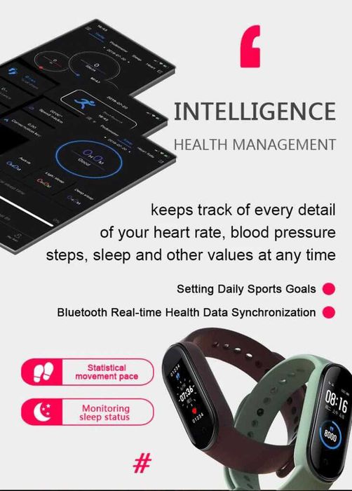 Pulseira inteligente / Smartband M 5, Nova