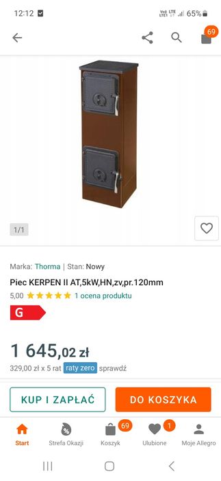 Sprzedam piecyk nowy koza