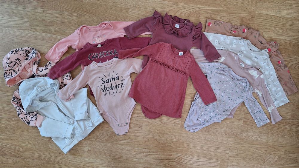 Paka ubranek dla dziewczynki 74