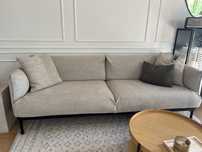 Sofa ikea applaryd 3 osobowa kanapa jasny szary