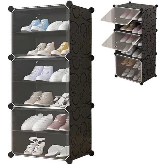 Szafka Modułowa Szafa Regał na Buty Półki Organizer Garderoba 6 Poz
