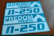 Naklejki do przyczepki kolecjonerskiej Niewiadów N250 Predom Prespol.