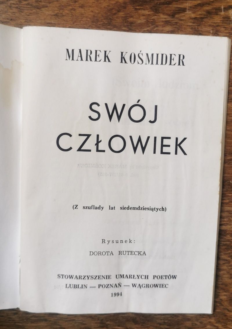 Swój człowiek Marek Kośmider