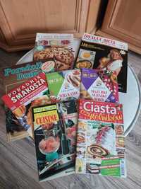 Książeczki, gazety kulinarne z wypiekami, ciasta, diety 8 sztuk