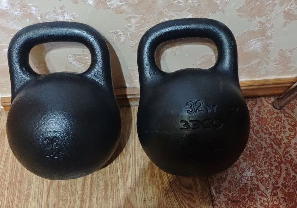Гири чугунные 16 кг, 32 кг