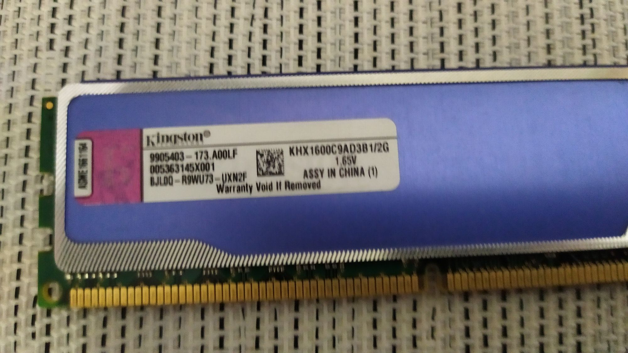 Kingston DDR3 оперативка