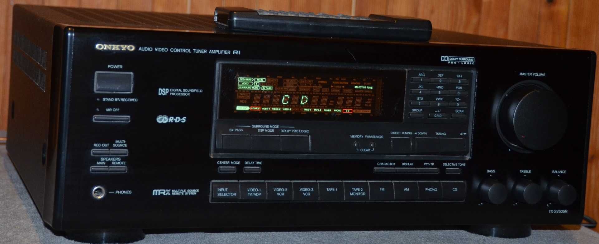 Amplituner A/V Onkyo TX-SV525R +Pilot Kino domowe