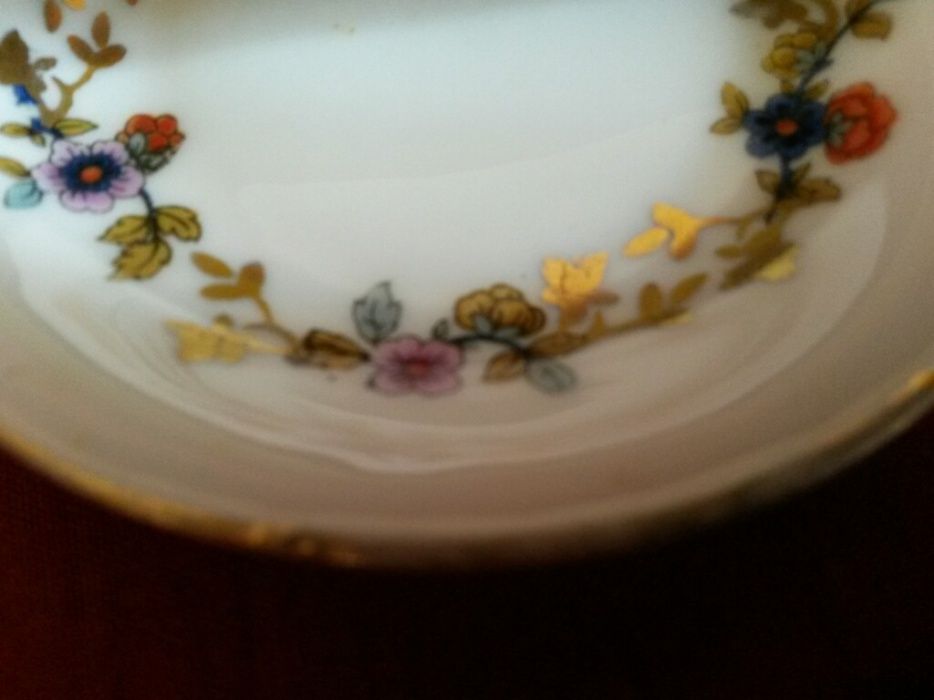 Talerzyk miniatura porcelana przedwojenna Tułowice