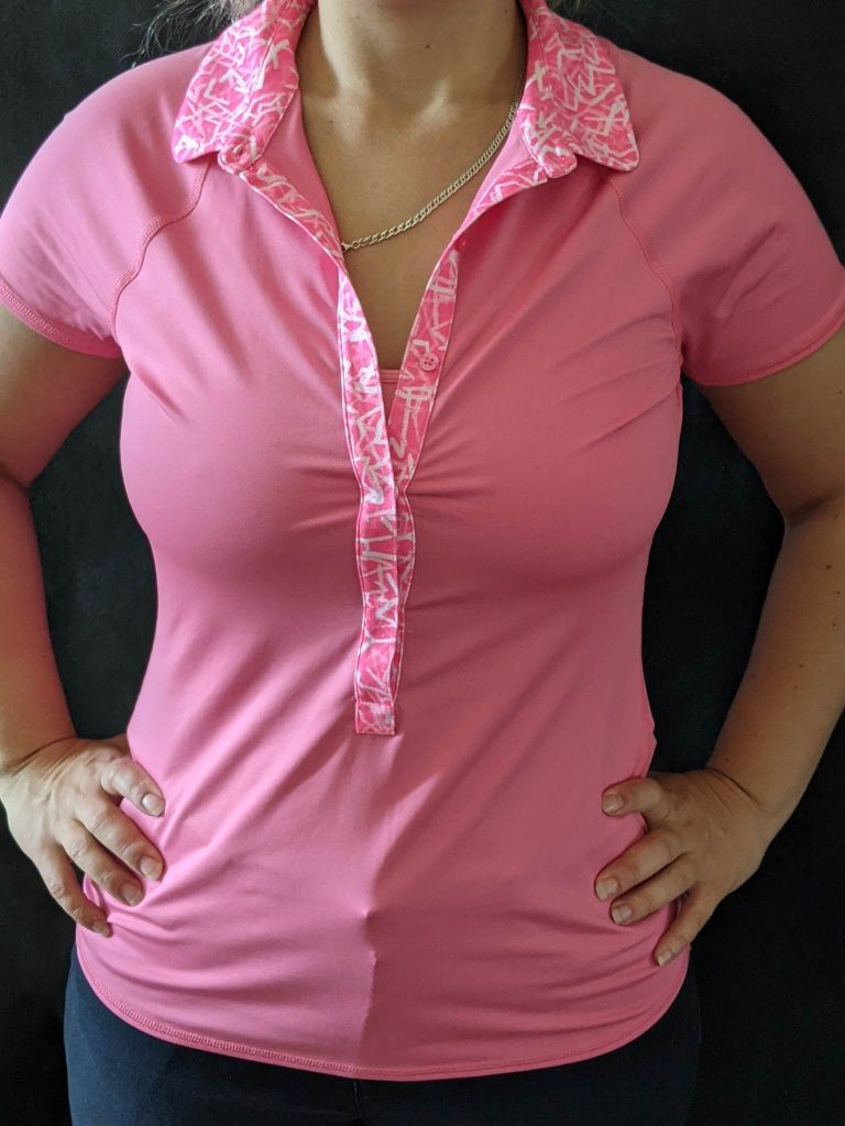 Różowa bluzka T-shirt Nike r. L