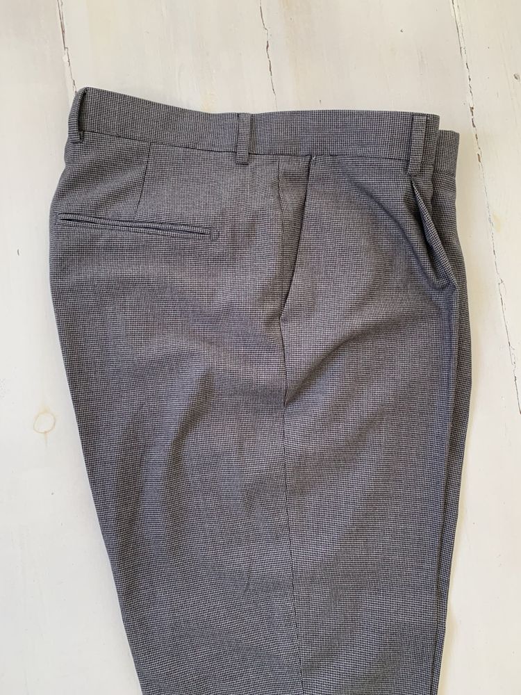Zara брюки мужские широкие укороченные EUR 40/ USA 32