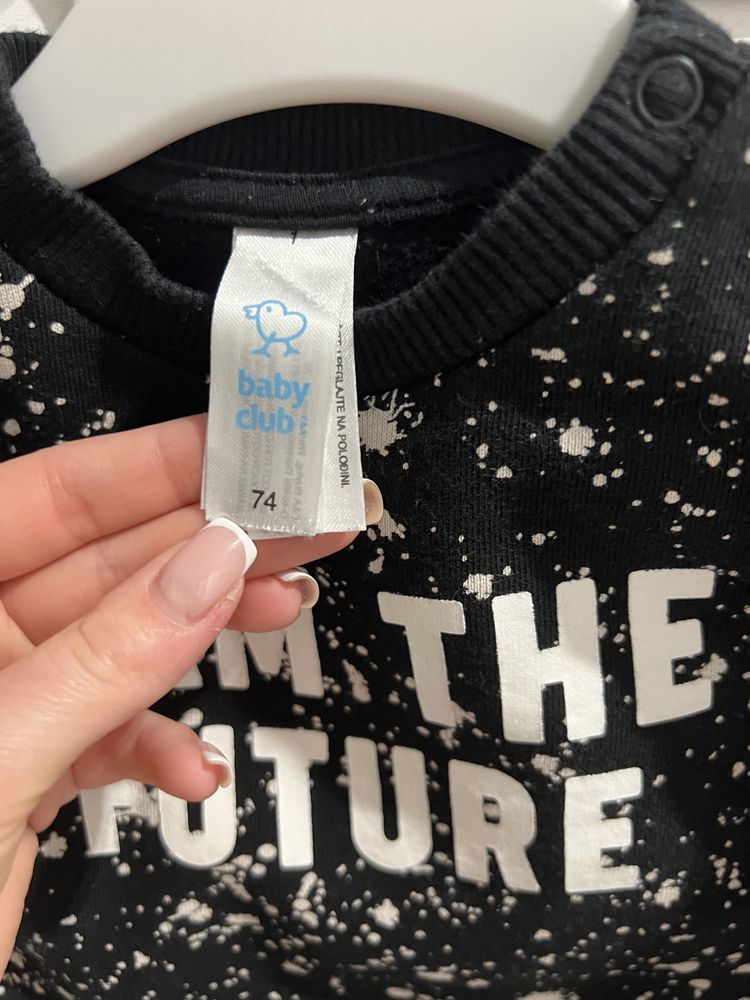 Bluza niemowlęca C&A ciapki plamki I am the future