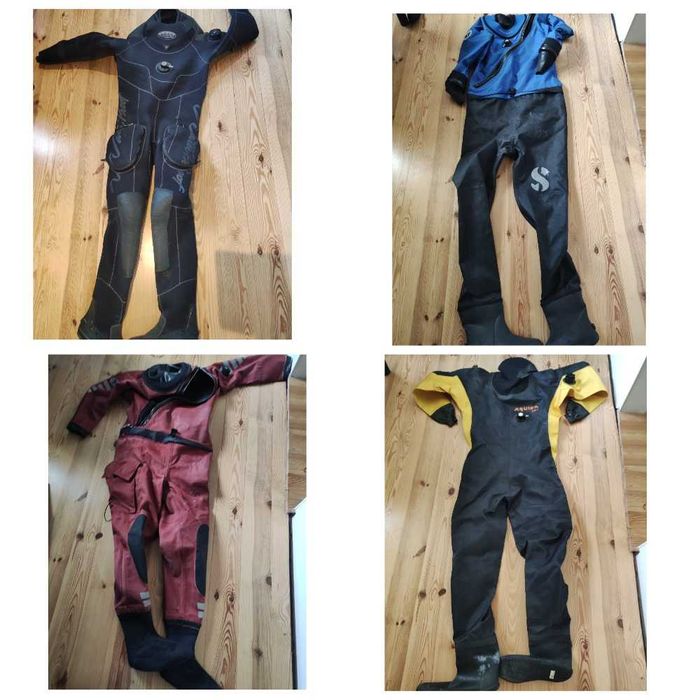 Сухой гидрокостюм для дайвинга, поиска, кайта