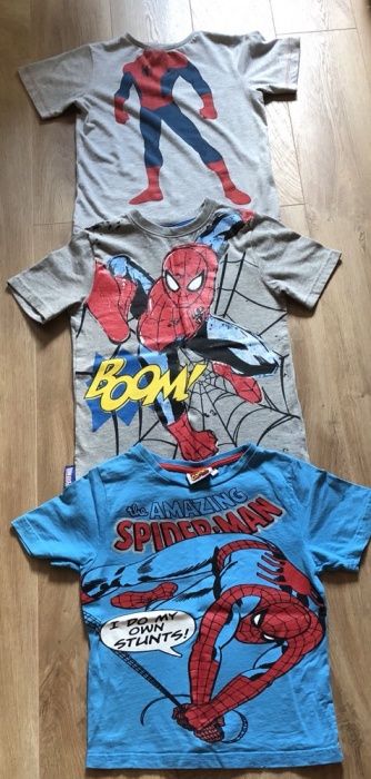 Spiderman 5-8 lat 3 koszulki
