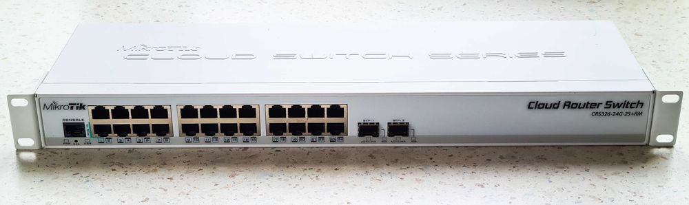 Керований коммутатор MikroTik Cloud Router Switch CRS326-24G-2S+RM