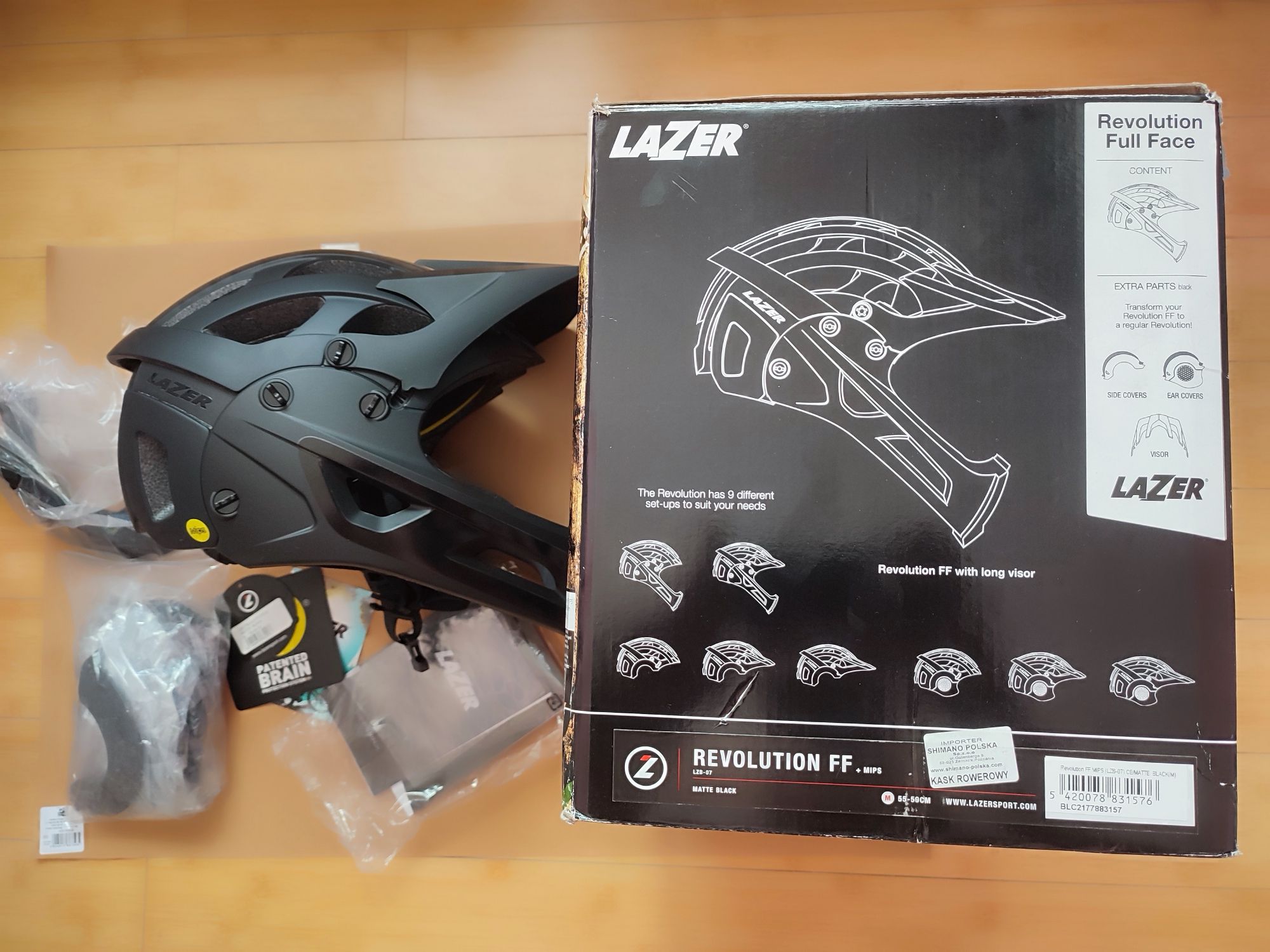 Nowy kask Lazer Revolution FF MIPS rozm.M 55-59cm